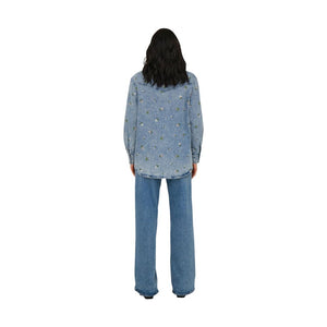 Only Hellblaue Baumwollbluse