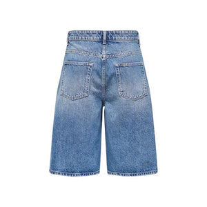 Only Blaue Baumwoll-Bermudashorts