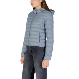 Only Blaue Jacke aus Nylon