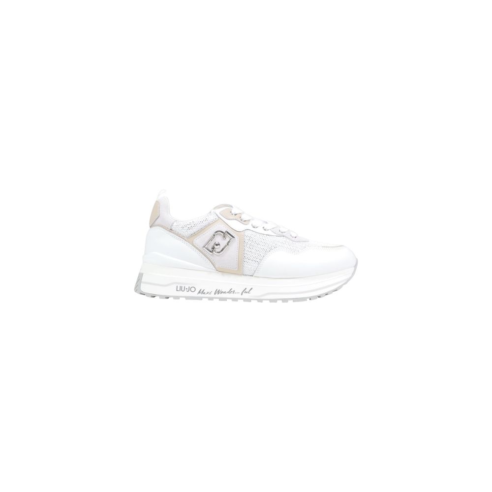 Liu Jo Weiße Sneaker aus Polyethylen mit klobiger Sohle