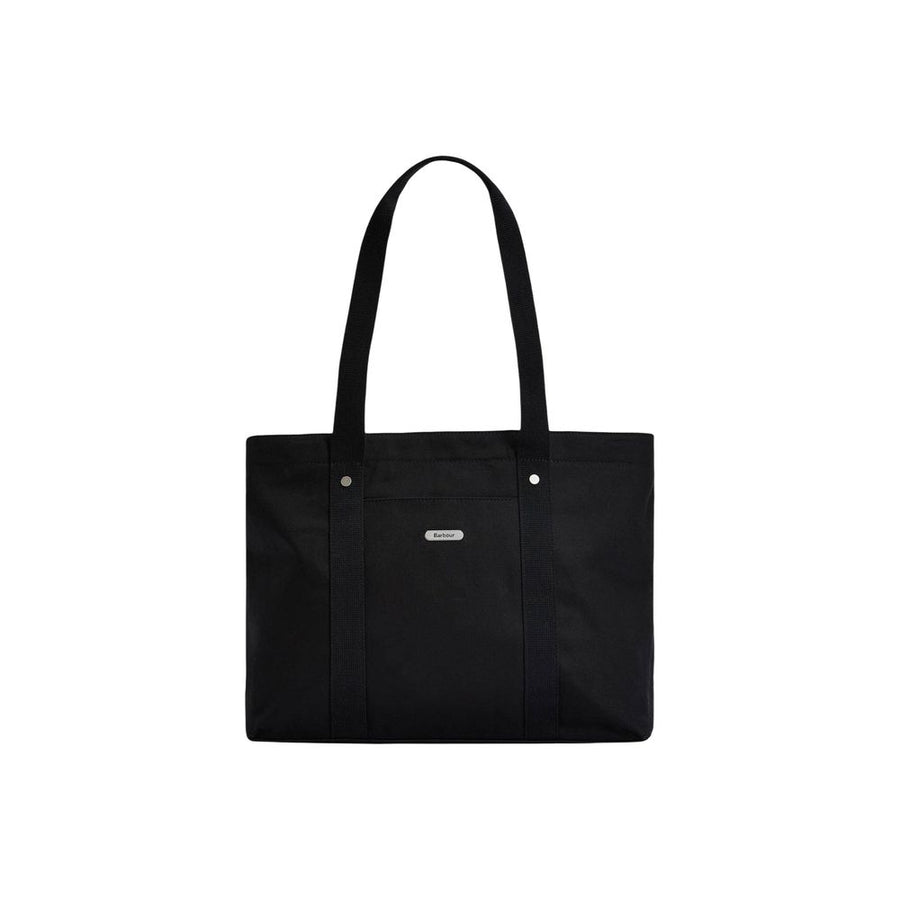 Barbour Schwarze Baumwoll-Handtasche
