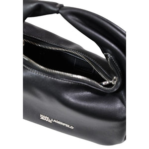 Karl Lagerfeld Schwarze Handtasche aus Polyethylen