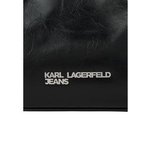 Karl Lagerfeld Schwarze Handtasche aus Polyethylen