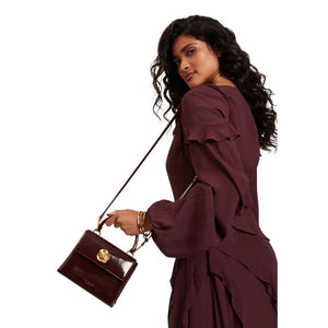 Ted Baker Handtasche aus violettem recyceltem Polyurethan
