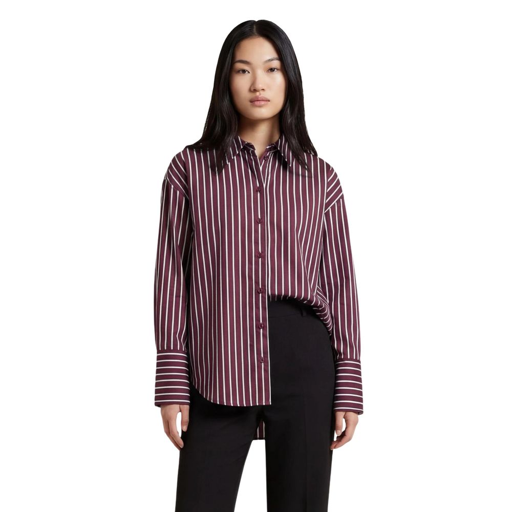 Jacqueline De Yong Bordeaux Baumwollbluse