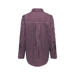 Jacqueline De Yong Bordeaux Baumwollbluse