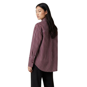 Jacqueline De Yong Bordeaux Baumwollbluse