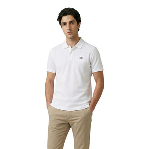 Gant Weißes Poloshirt aus Baumwolle