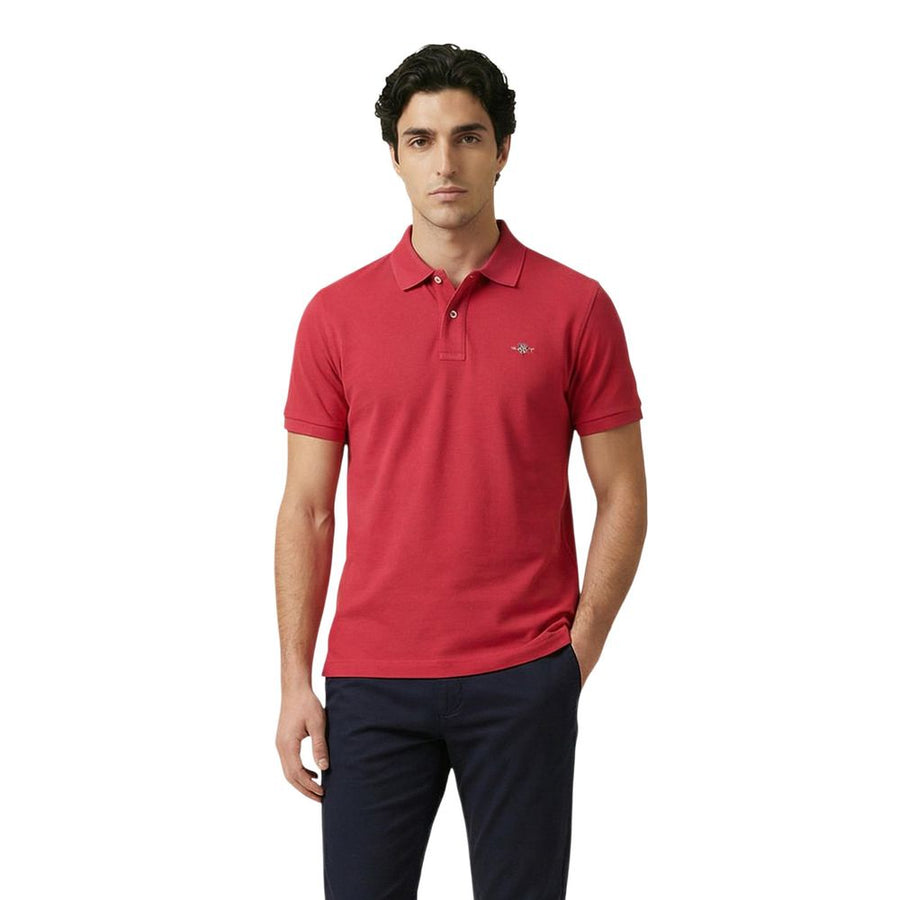 Gant Rotes Baumwoll-Poloshirt