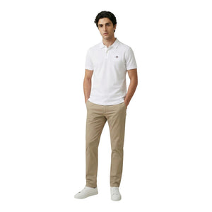 Gant Weißes Poloshirt aus Baumwolle