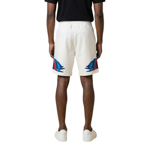County of Milan Cremefarbene Baumwoll-Bermudashorts
