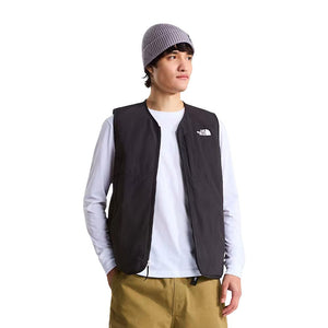 The North Face Schwarze ärmellose Nylon-Jacke