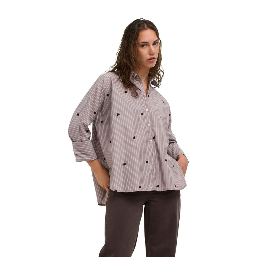 Only Braune Bluse aus recyceltem Polyester
