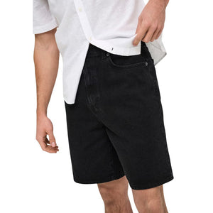 Only & Sons Schwarze Bio-Baumwoll-Bermudashorts