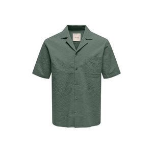 Only & Sons Grünes Baumwoll-T-Shirt mit kurzen Ärmeln