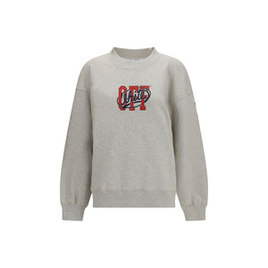 Off-White Grauer Baumwollpullover