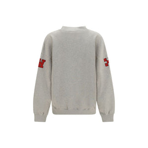 Off-White Grauer Baumwollpullover