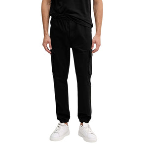 Calvin Klein Jeans Schwarze Baumwoll-Freizeithose