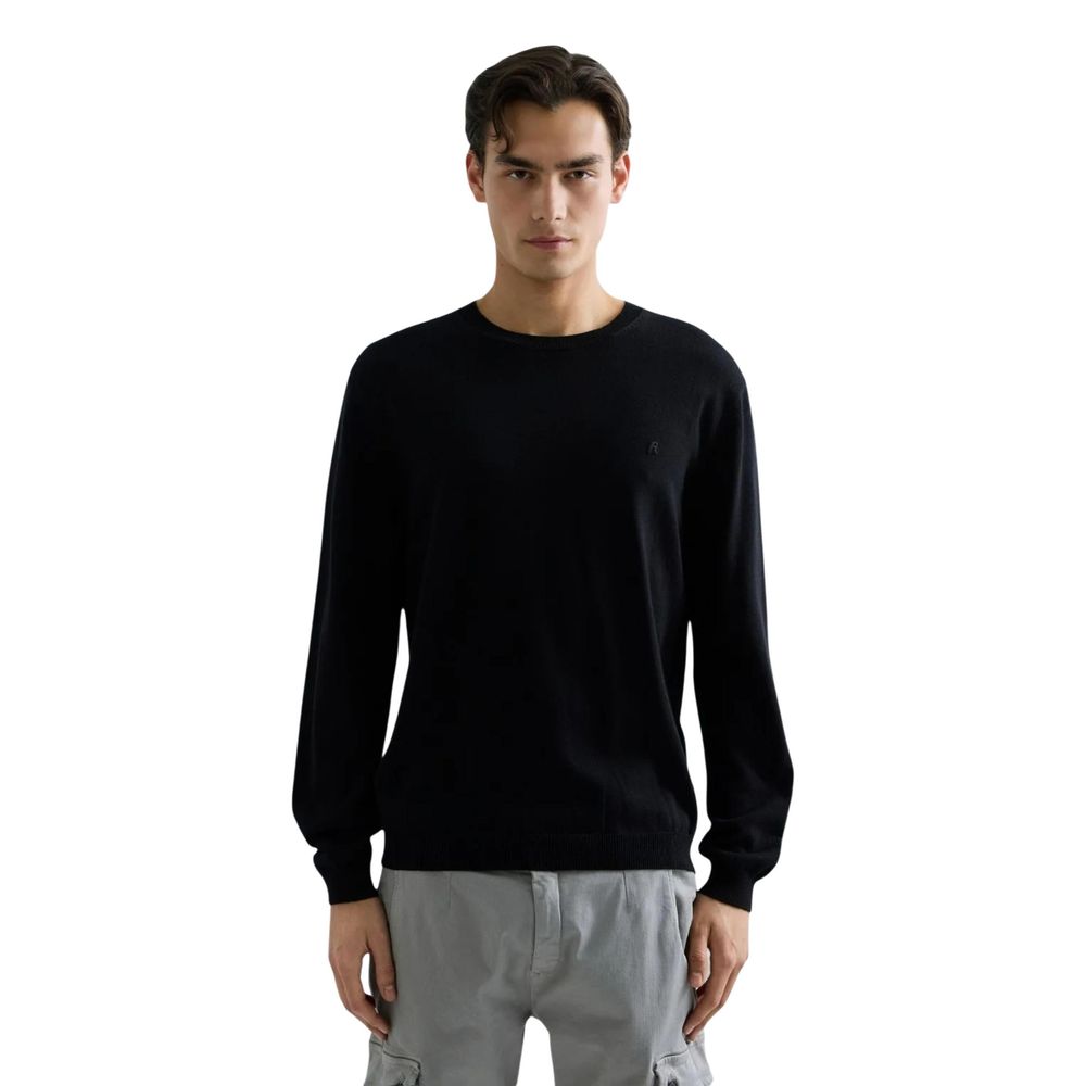 Replay Schwarzer Baumwoll-Sweatshirt