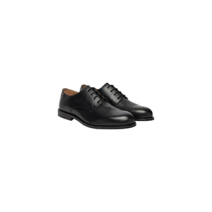 Calvin Klein Schwarze Oxford- und Derby-Schuhe aus Leder