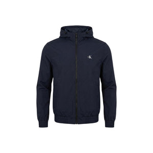 Blue Recycled Polyester Full-Length Jacket