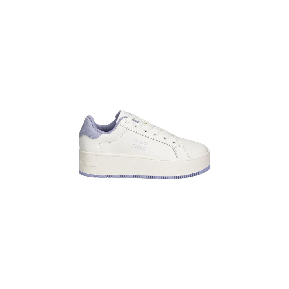 Tommy Hilfiger Jeans Weiße Leder Chunky Sneaker