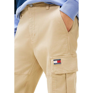 Tommy Hilfiger Jeans Beige Cargohose aus recycelter Baumwolle