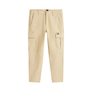 Tommy Hilfiger Jeans Beige Cargohose aus recycelter Baumwolle