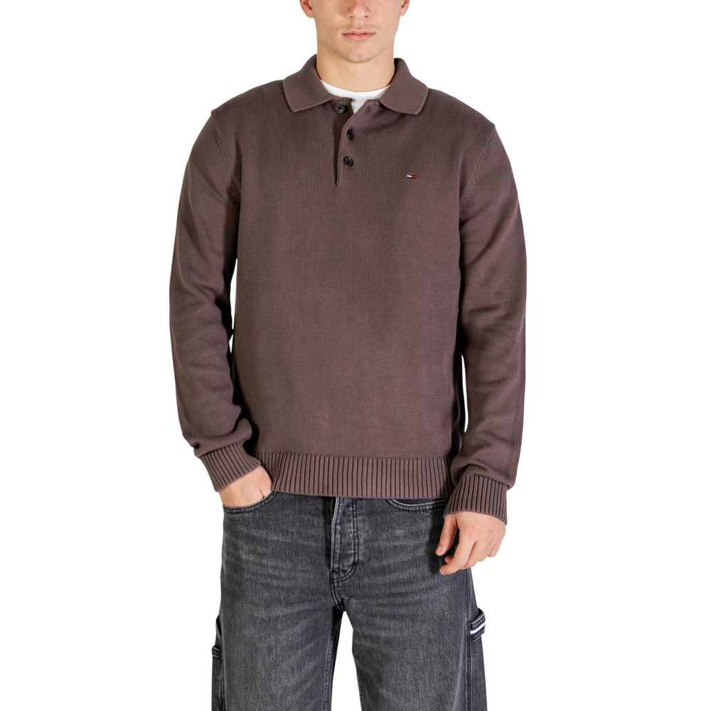 Tommy Hilfiger Jeans Brauner Pullover aus Bio-Baumwolle