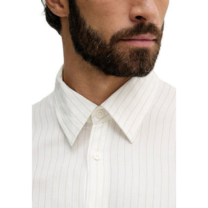 Armani Exchange Grünes Viskose-Musterhemd