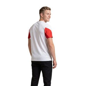 EA7 Emporio Armani Weißes Baumwoll-T-Shirt