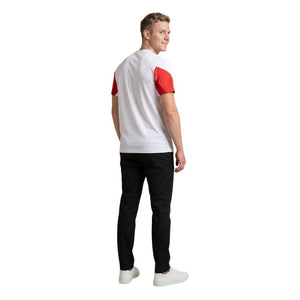 EA7 Emporio Armani Weißes Baumwoll-T-Shirt