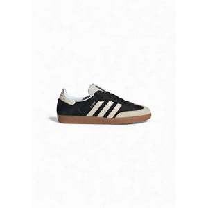 Adidas Originals Schwarze Leder Low-Top-Sneaker