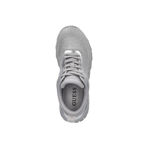 Guess Silberne Chunky Sneaker aus Polyester