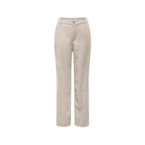 Only Beige Viscose Casual Pants