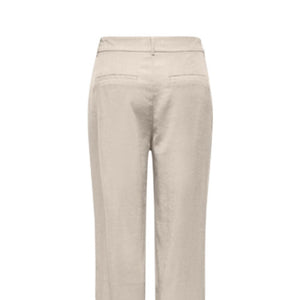 Only Beige Viscose Casual Pants
