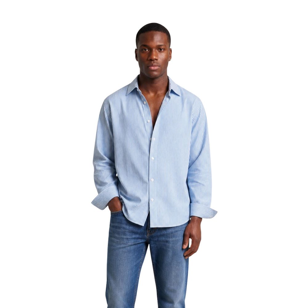 Only & Sons Blaues Baumwollhemd mit Muster