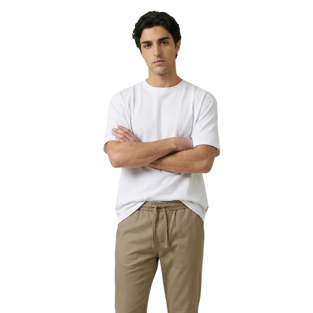 Gianni Lupo Weißes Baumwoll-T-Shirt
