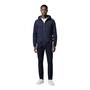 Blauer Blaue Shell-Jacke aus Polyamid