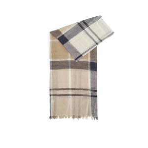 Barbour Cremefarbener Baumwollschal