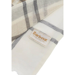 Barbour Cremefarbener Baumwollschal
