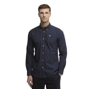 Barbour Blaues Baumwollhemd