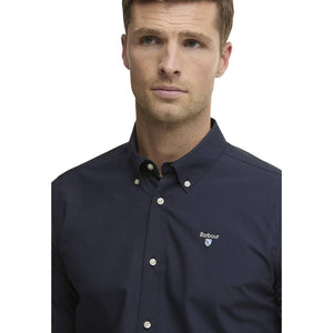 Barbour Blaues Baumwollhemd
