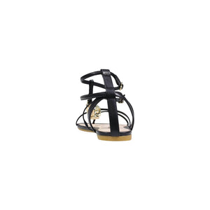Liu Jo Flache Sandalen aus schwarzem Polyethylen