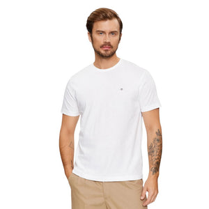 Gant Weißes Baumwoll-T-Shirt