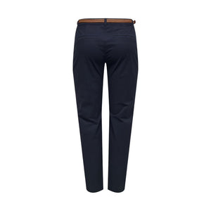 Jacqueline De Yong Blaue Baumwoll-Chino-Hose