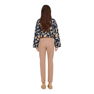 Jacqueline De Yong Beige Baumwoll-Chino-Hose