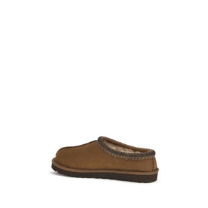 UGG Braune Nubukleder-Clogs