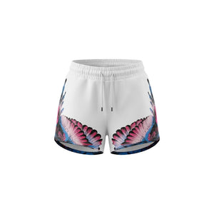 County of Milan Weiße Baumwoll-Shorts