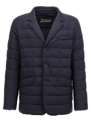 Herno Blauer Mantel aus Polyamid